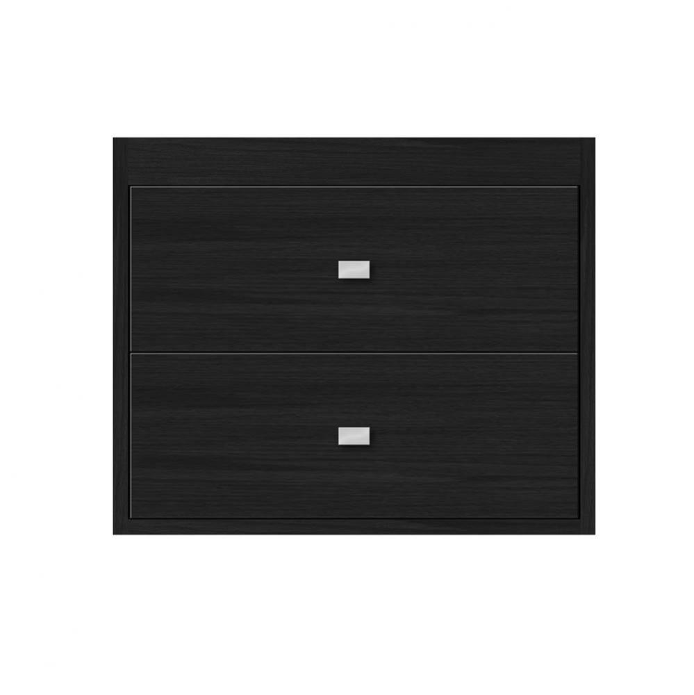 12 X 21 X 19.75 Sodo Inset Wall Mount Drw Bank Tiered Miter Midnight Oak