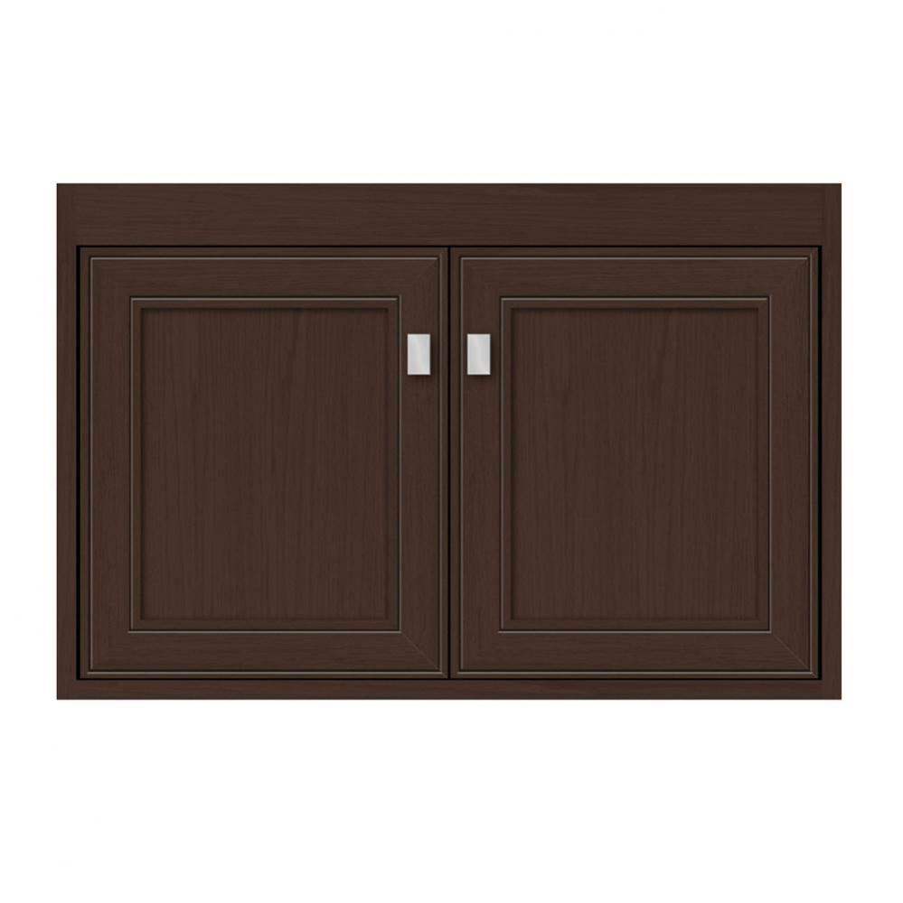 30 X 21 X 19.75 Sodo Town Vanity Deco Miter Choc Oak