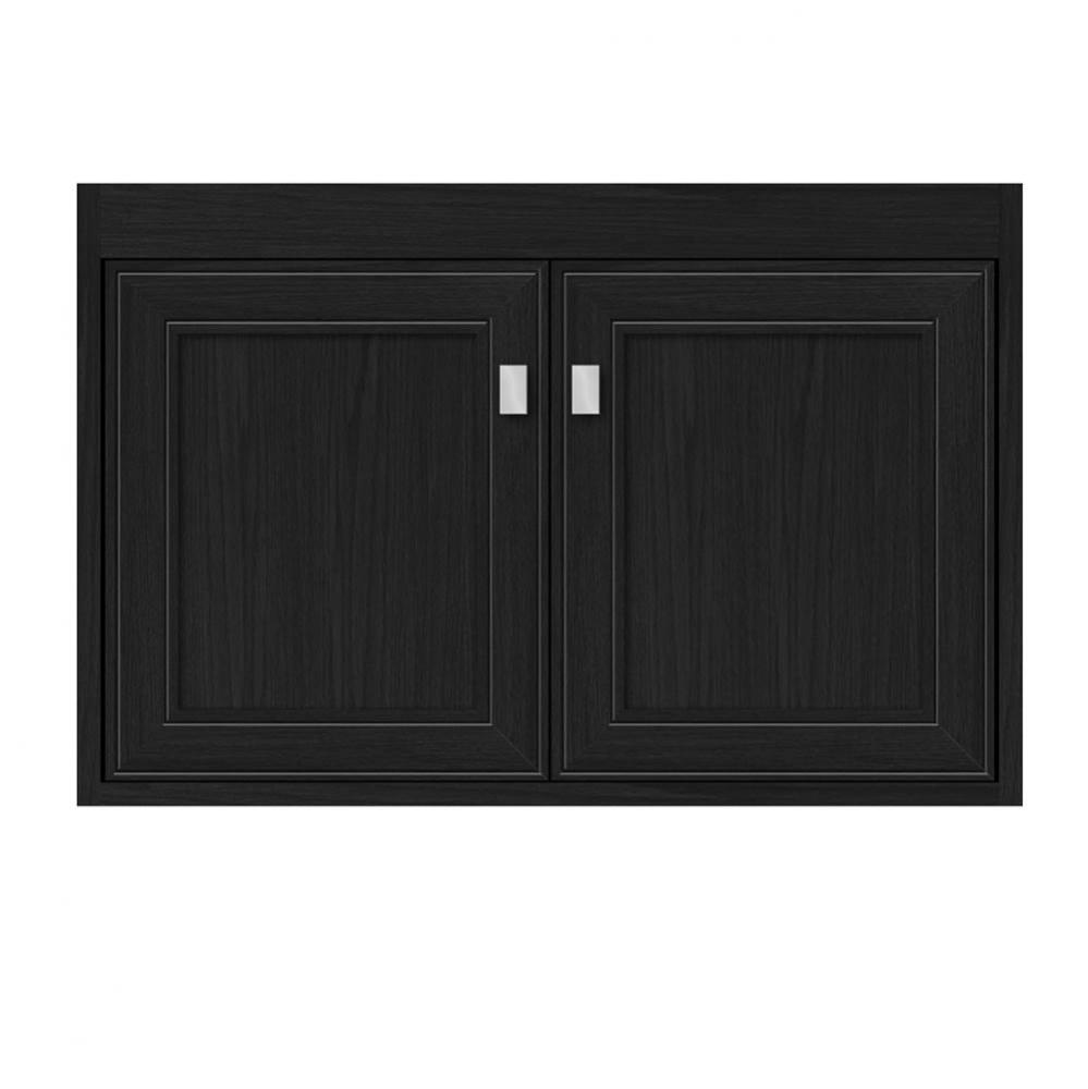 30 X 18.5 X 19.75 Sodo Town Vanity Deco Miter Midnight Oak