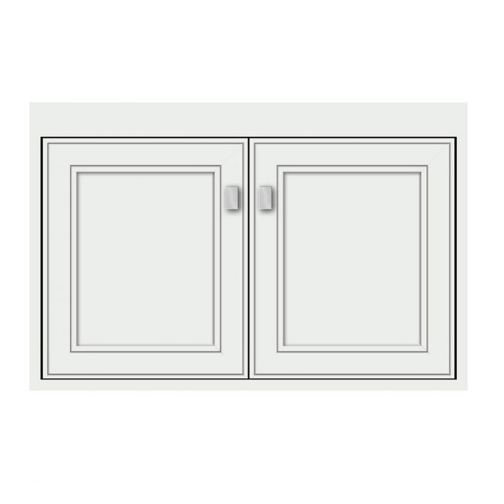 30 X 18.5 X 19.75 Sodo Town Vanity Deco Miter Powder Grey