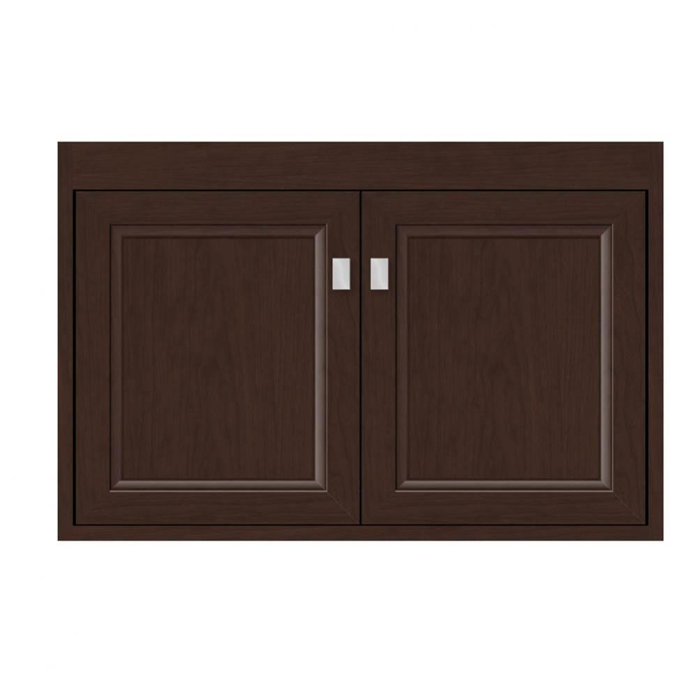 30 X 18.5 X 19.75 Sodo Town Vanity Ogee Miter Choc Cherry