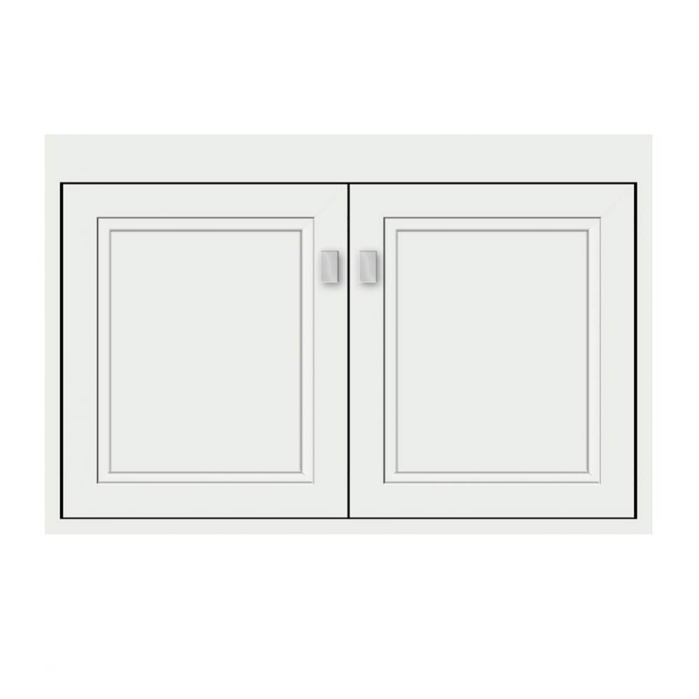 30 X 21 X 19.75 Sodo Town Vanity Ogee Miter Powder Grey