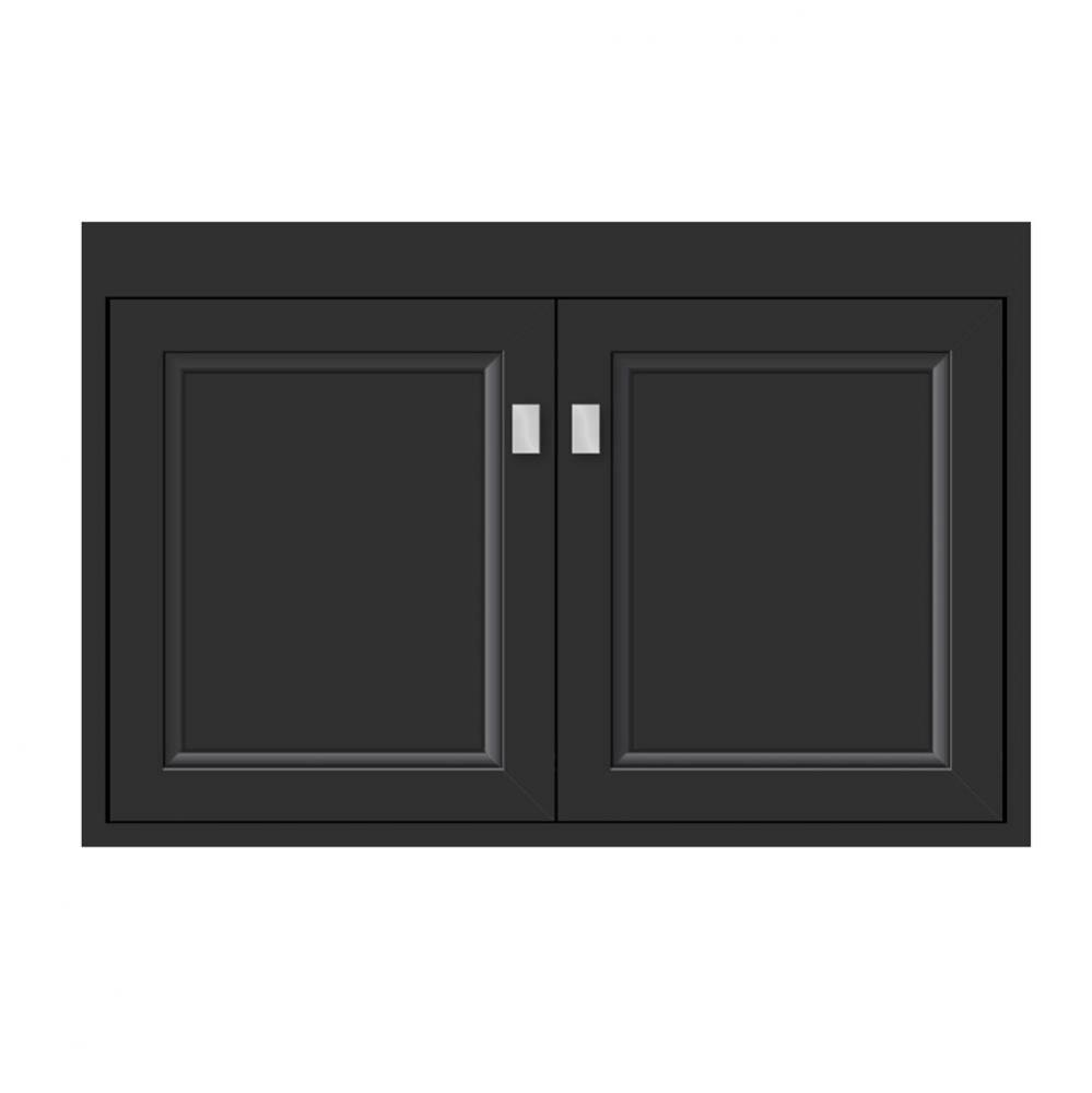 30 X 18.5 X 19.75 Sodo Town Vanity Ogee Miter Sat Black