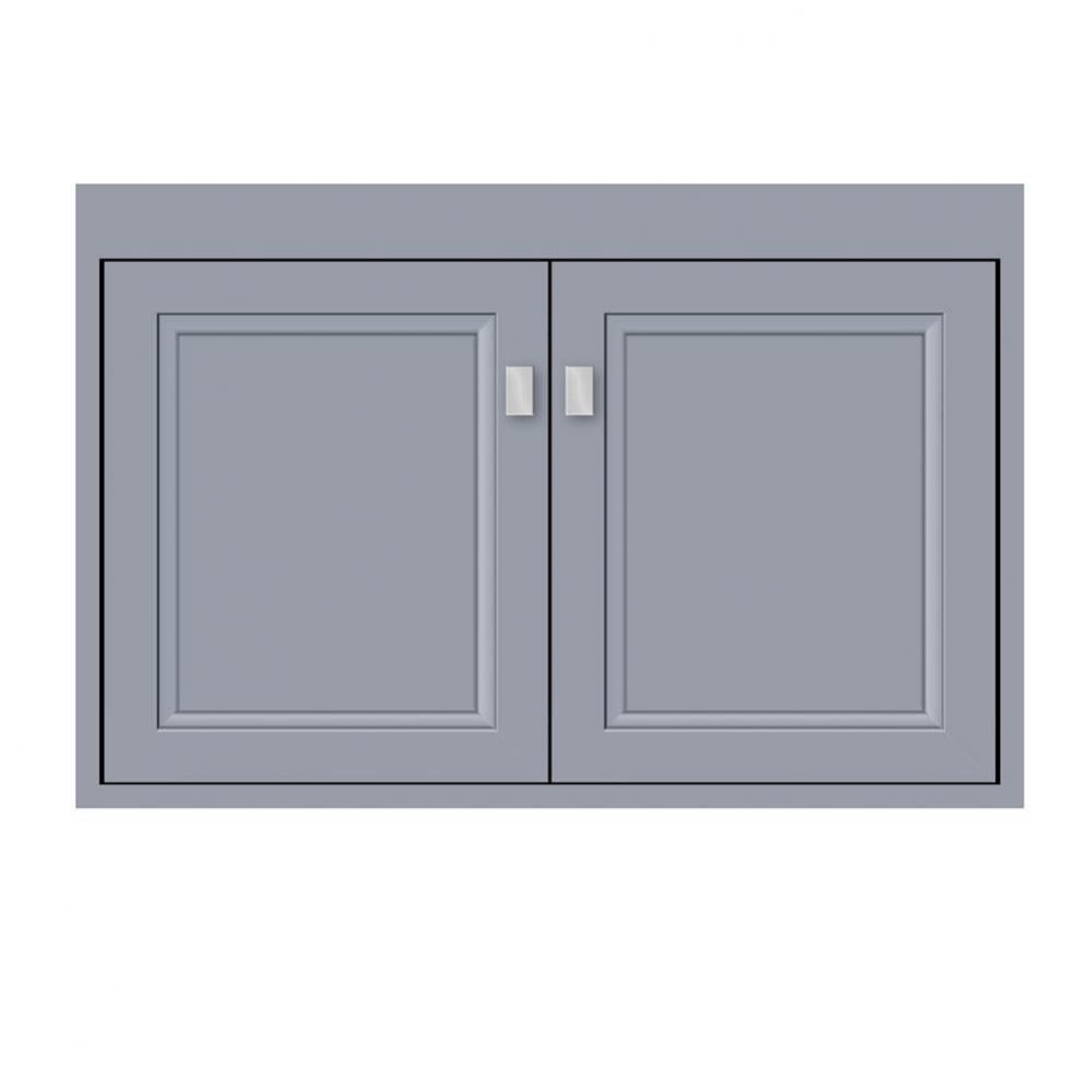 30 X 21 X 19.75 Sodo Town Vanity Ogee Miter Sat Silver