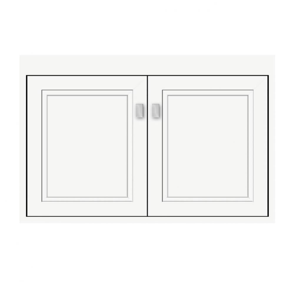 30 X 21 X 19.75 Sodo Town Vanity Ogee Miter Sat White