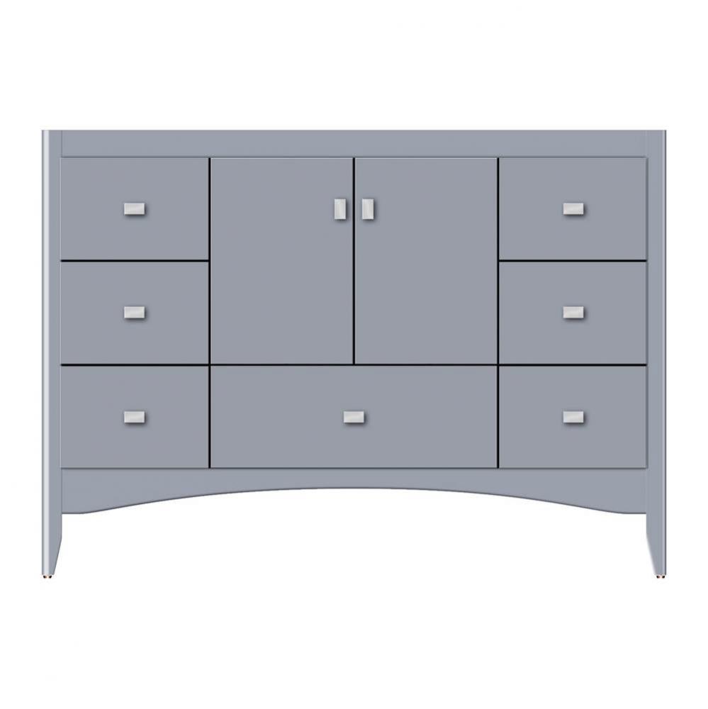 48 X 18 X 34.5 Wallingford Vanity Tiered Miter Sat Silver Sb