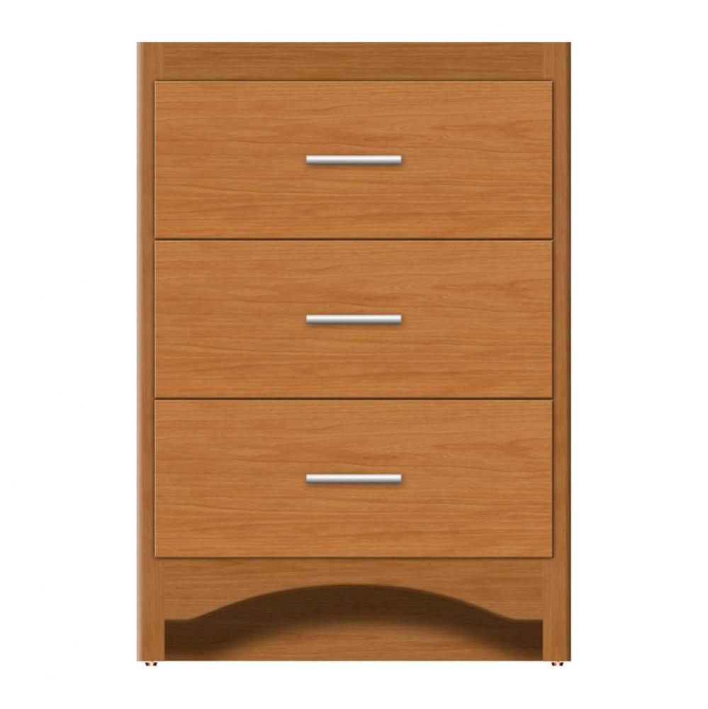24 X 21 X 34.5 Ravenna Town Vanity Tiered Miter Nat Cherry 3 Drw