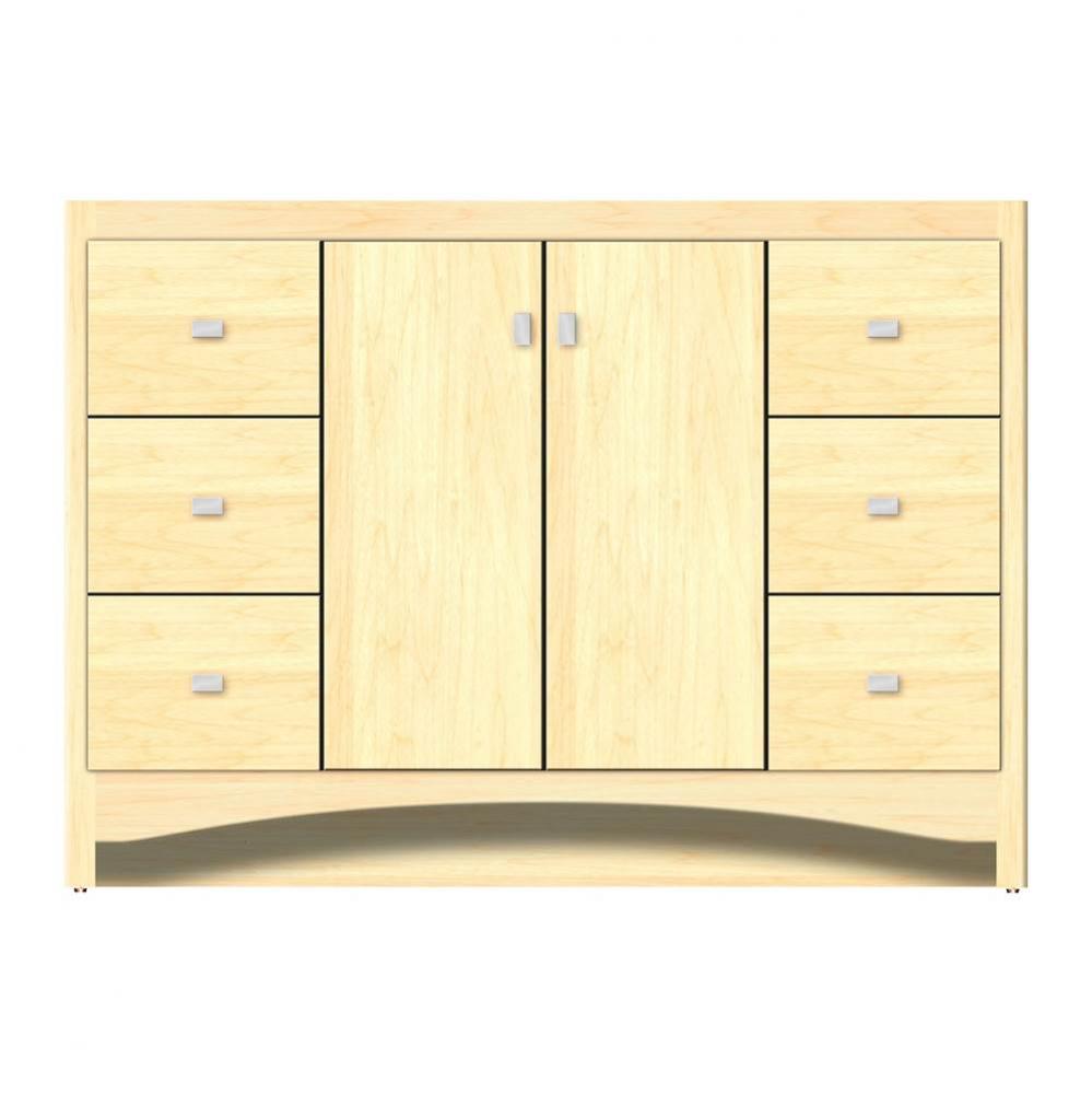 48 X 18 X 34.5 Ravenna View Vanity Tiered Miter Nat Maple Sb