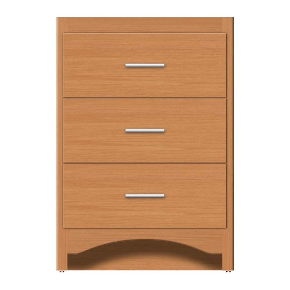 24 X 18 X 34.5 Ravenna Town Vanity Tiered Miter Nat Oak 3 Drw