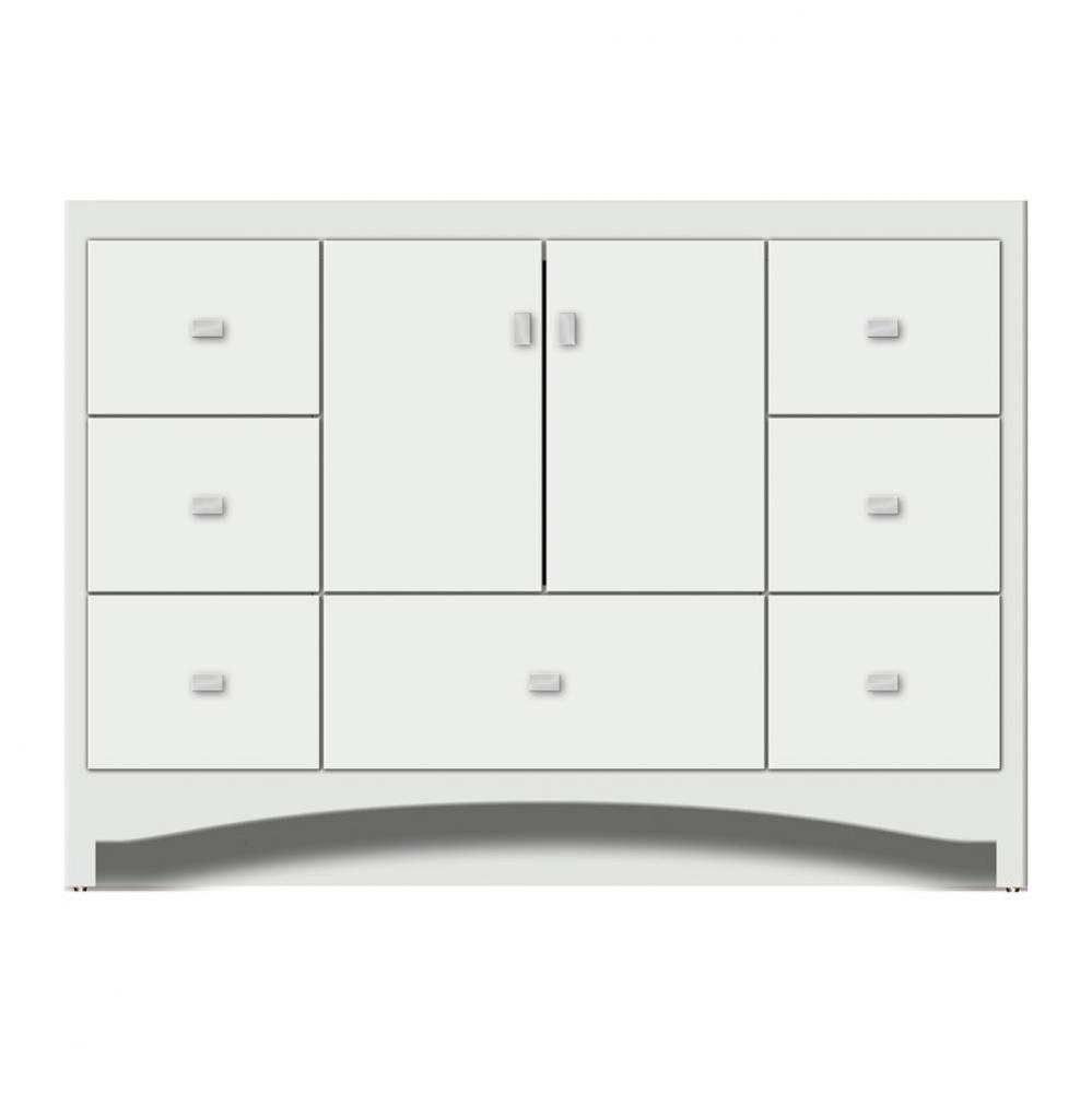 48 X 18 X 34.5 Ravenna Vanity Tiered Miter Powder Grey Sb