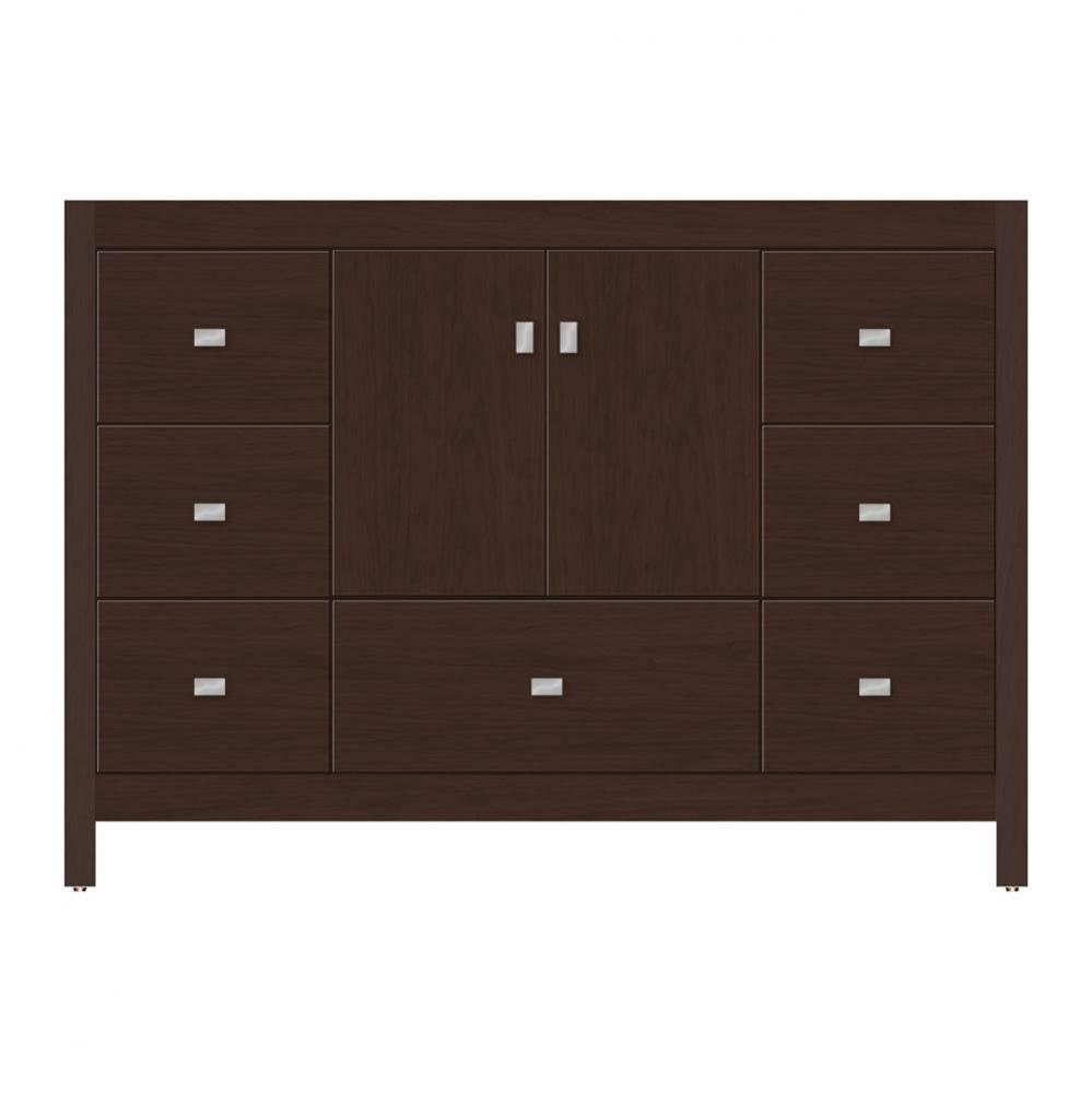 48 X 21 X 34.5 Alki Essence Vanity Tiered Miter Choc Cherry Sb