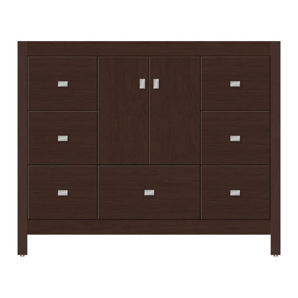 42 X 21 X 34.5 Alki Essence Vanity Tiered Miter Choc Cherry Sb