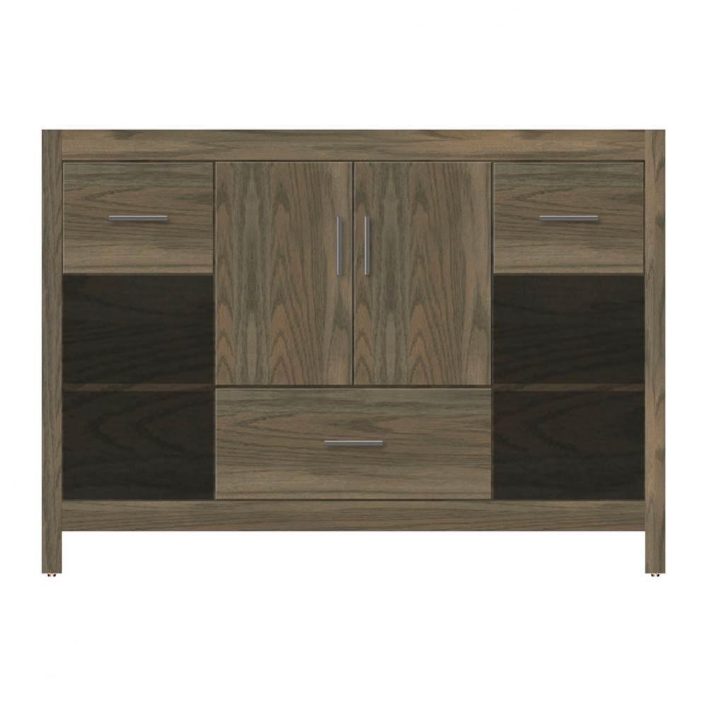 48 X 18.5 X 34.5 Alki Cafe Vanity Slab Dusky Oak Sb