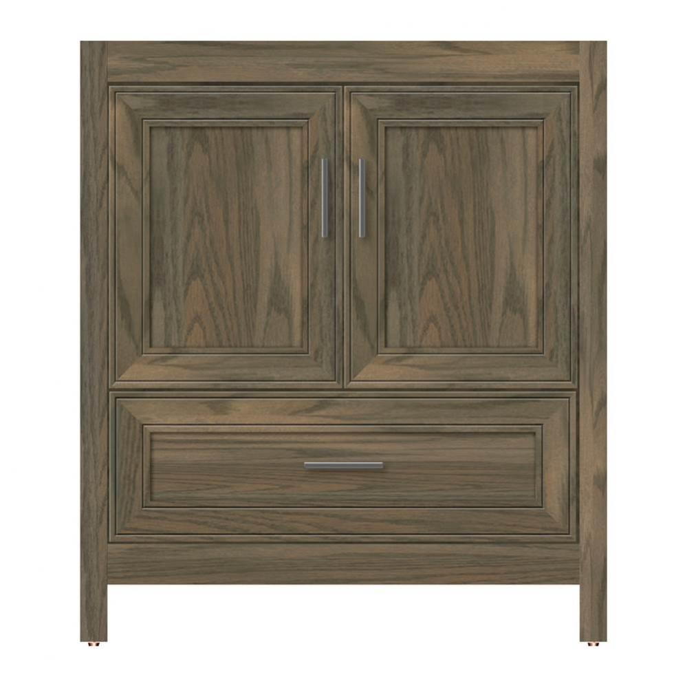30 X 21 X 34.5 Alki Essence Vanity Deco Miter Dusky Oak Std