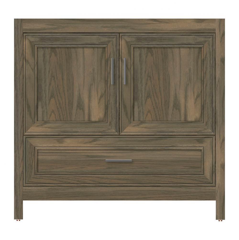 36 X 21 X 34.5 Alki Essence Vanity Deco Miter Dusky Oak Std