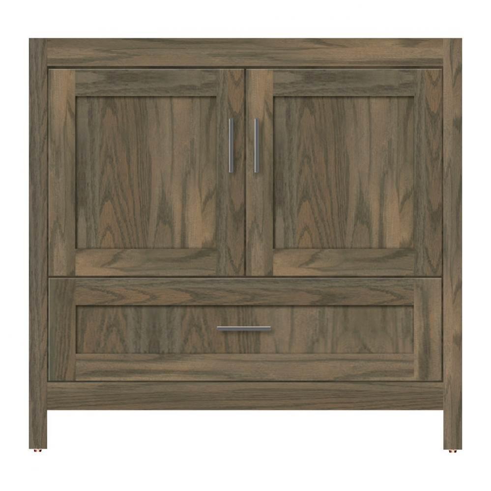 36 X 18.5 X 34.5 Alki Essence Vanity Shaker Dusky Oak Std