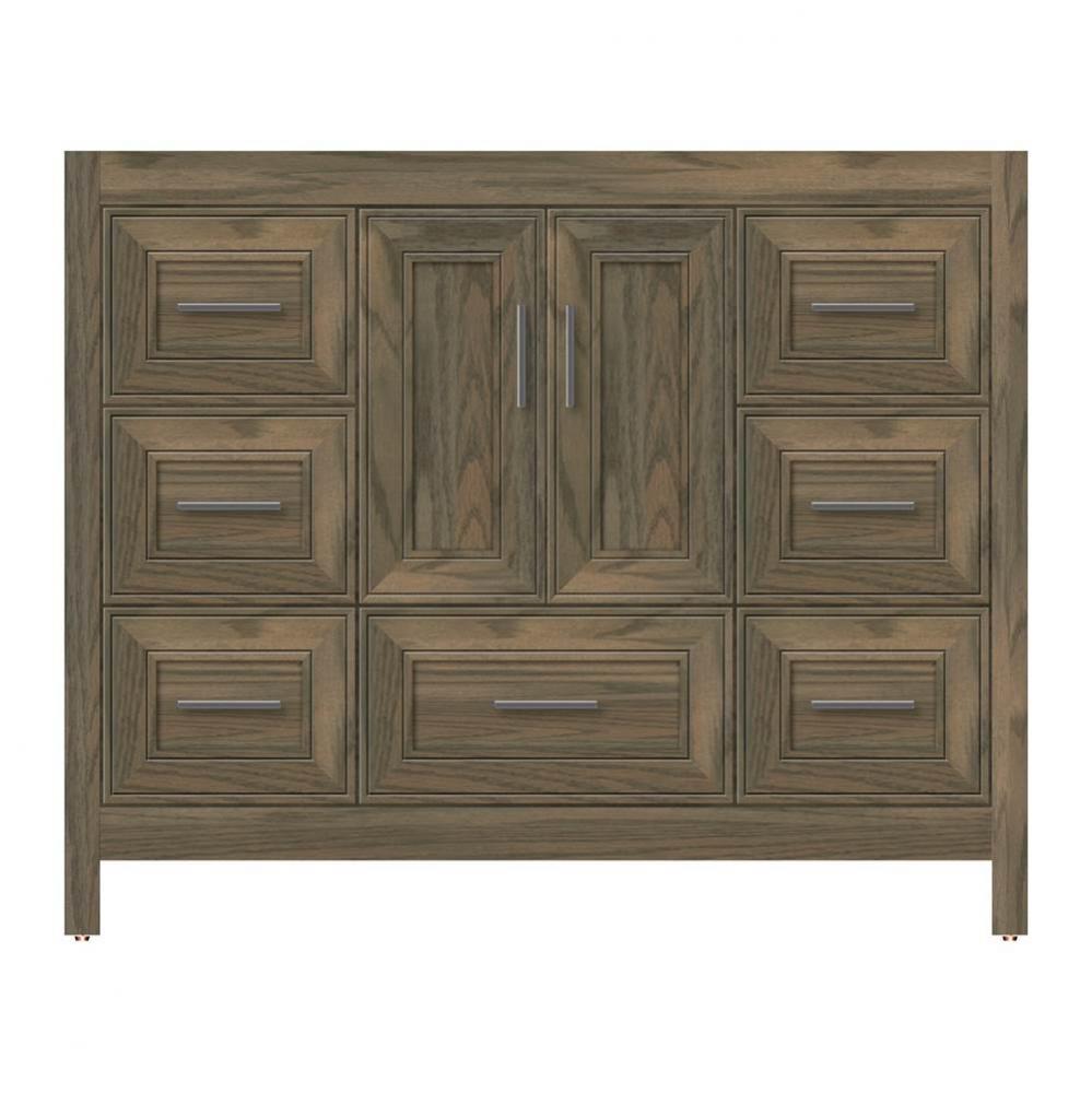 42 X 21 X 34.5 Alki Essence Vanity Deco Miter Dusky Oak Sb