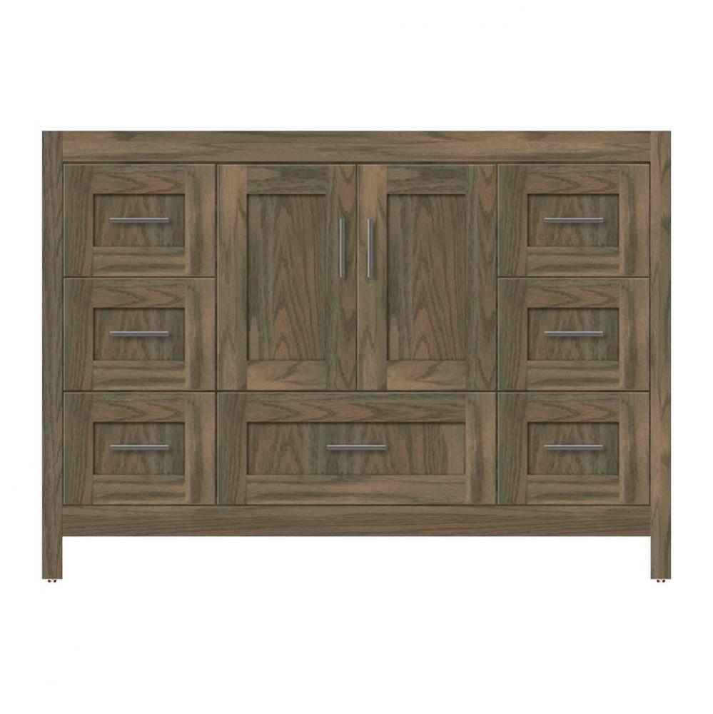 48 X 21 X 34.5 Alki Essence Vanity Shaker Dusky Oak Sb