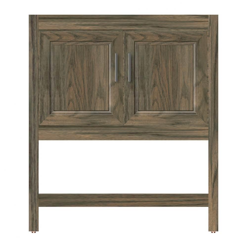 30 X 21 X 34.5 Alki Spa Vanity Ogee Miter Dusky Oak Std