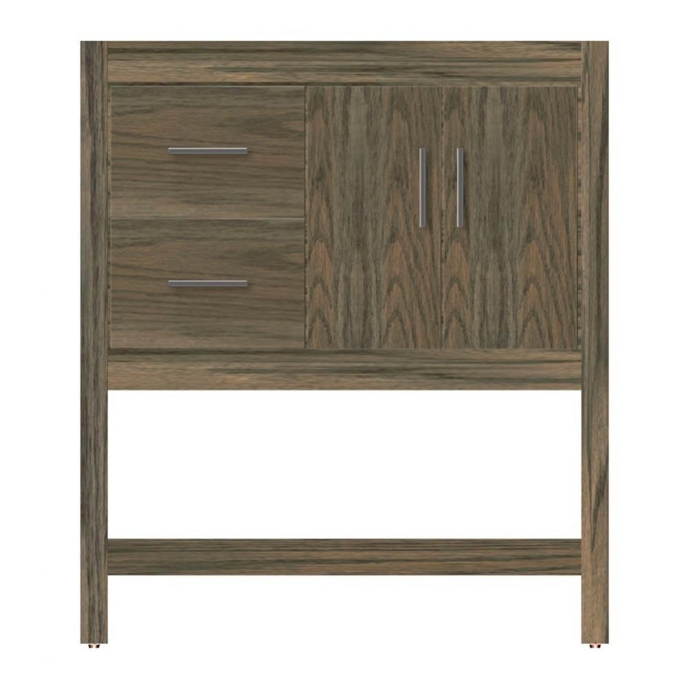 30 X 21 X 34.5 Alki Spa Vanity Slab Dusky Oak Lh