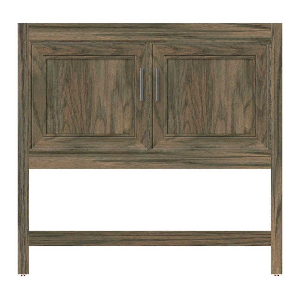 36 X 18.5 X 34.5 Alki Spa Vanity Deco Miter Dusky Oak Std