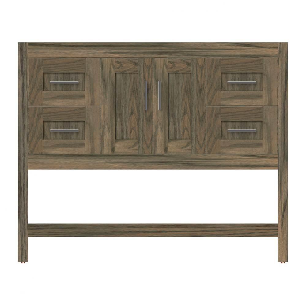 42 X 18.5 X 34.5 Alki Spa Vanity Shaker Dusky Oak Sb