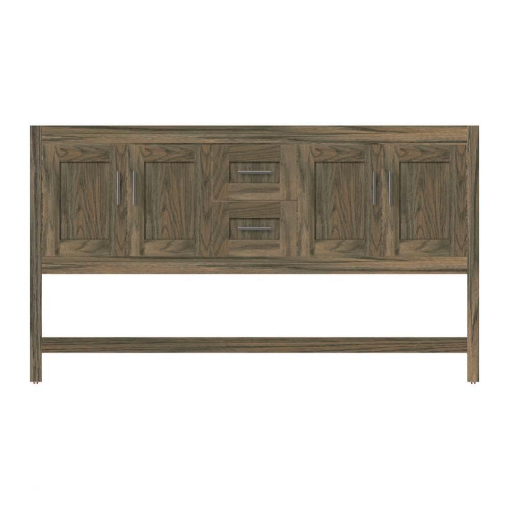 60 X 18.5 X 34.5 Alki Spa Vanity Shaker Dusky Oak Db