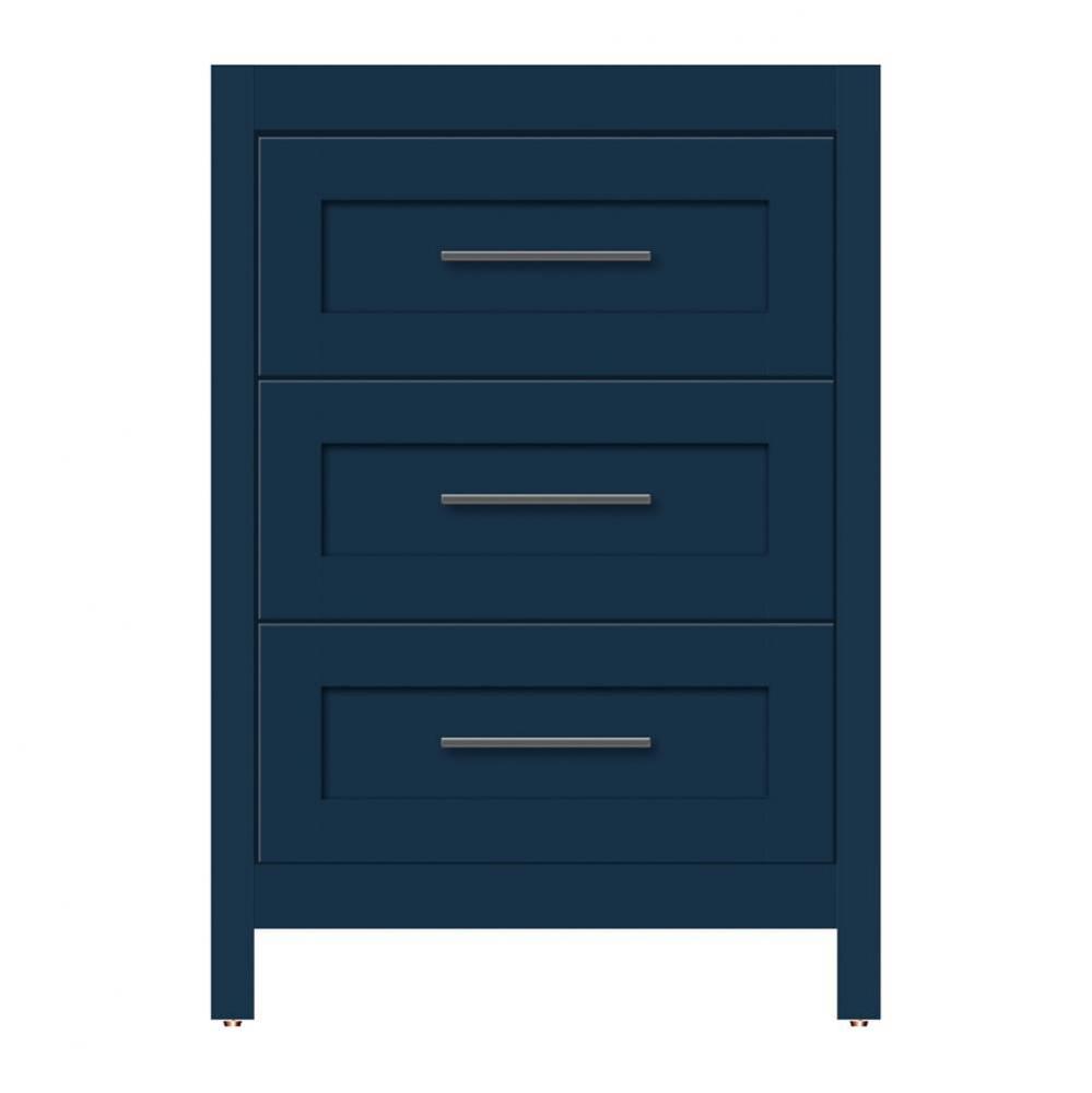 24 X 21 X 34.5 Belltown Vanity Shaker Lapis Night 3 Drw