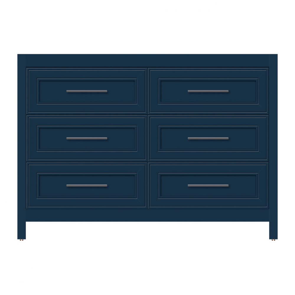 48 X 21 X 34.5 Belltown Vanity Deco Miter Lapis Night 6 Drw