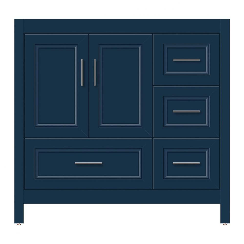 36 X 21 X 34.5 Alki Essence Vanity Ogee Miter Lapis Night Rh