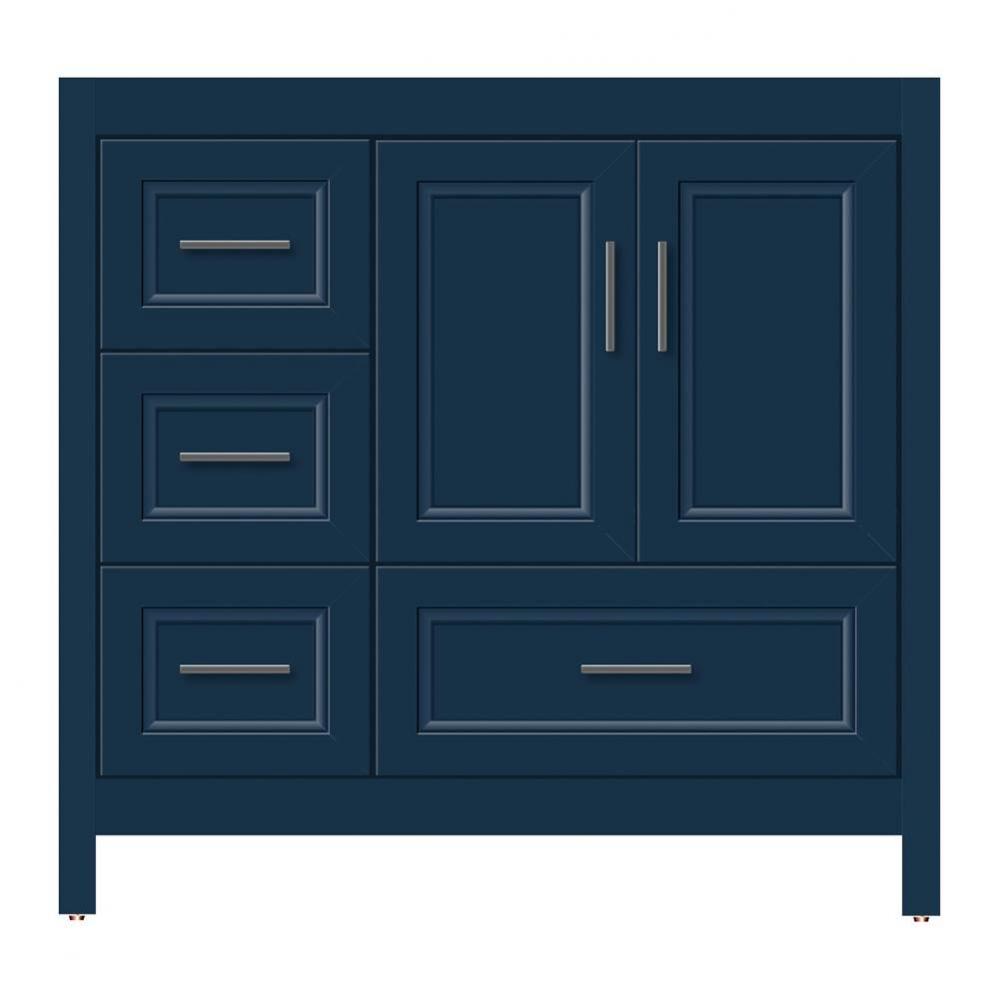 36 X 21 X 34.5 Alki Essence Vanity Ogee Miter Lapis Night Lh