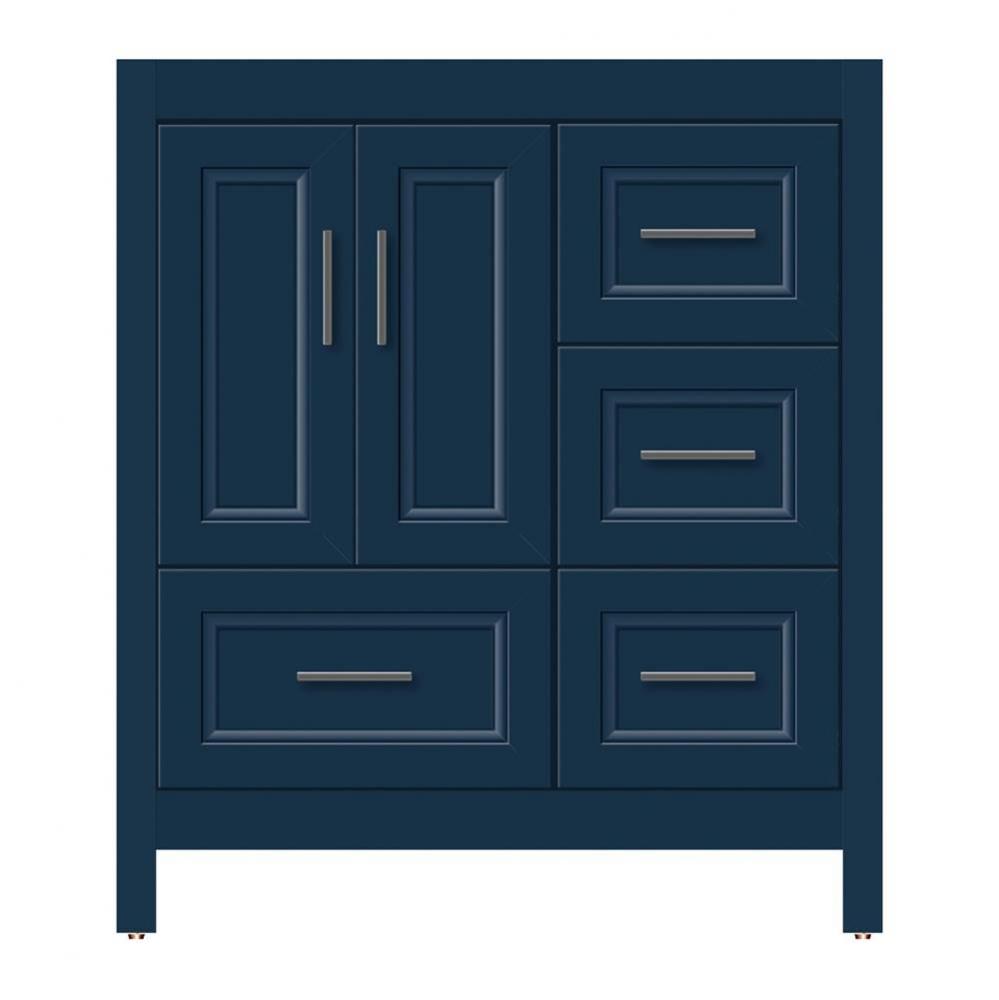 30 X 18.5 X 34.5 Alki Essence Vanity Ogee Miter Lapis Night Rh