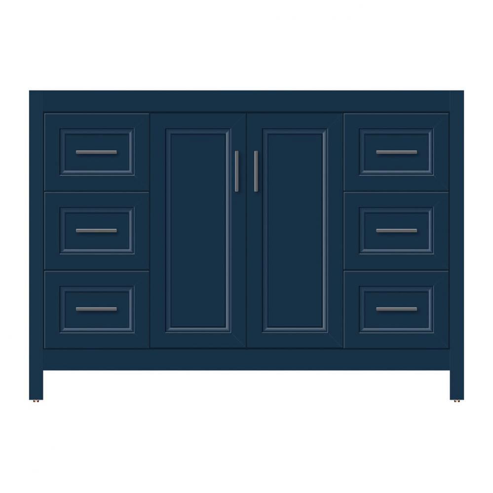 48 X 18.5 X 34.5 Alki View Vanity Ogee Miter Lapis Night Sb