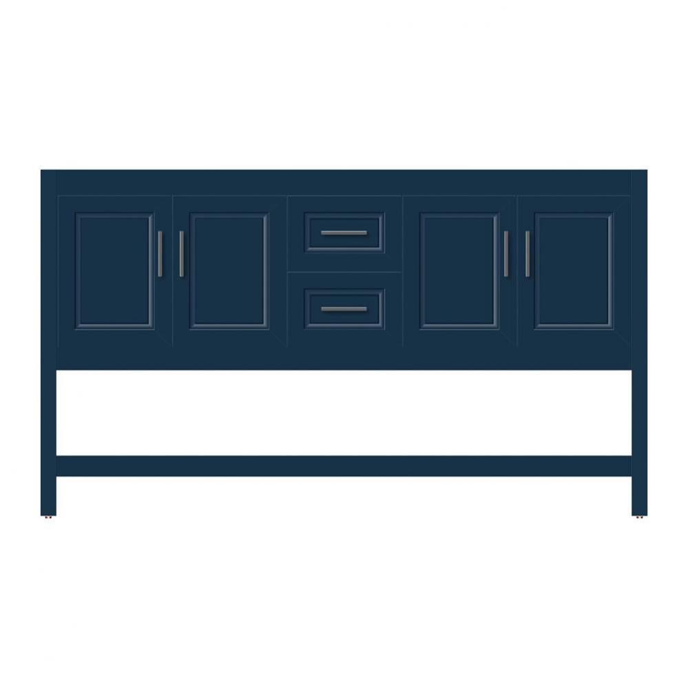 60 X 18.5 X 34.5 Alki Spa Vanity Ogee Miter Lapis Night Db