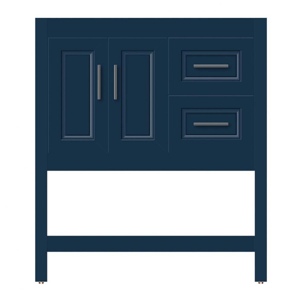 30 X 21 X 34.5 Alki Spa Vanity Ogee Miter Lapis Night Rh