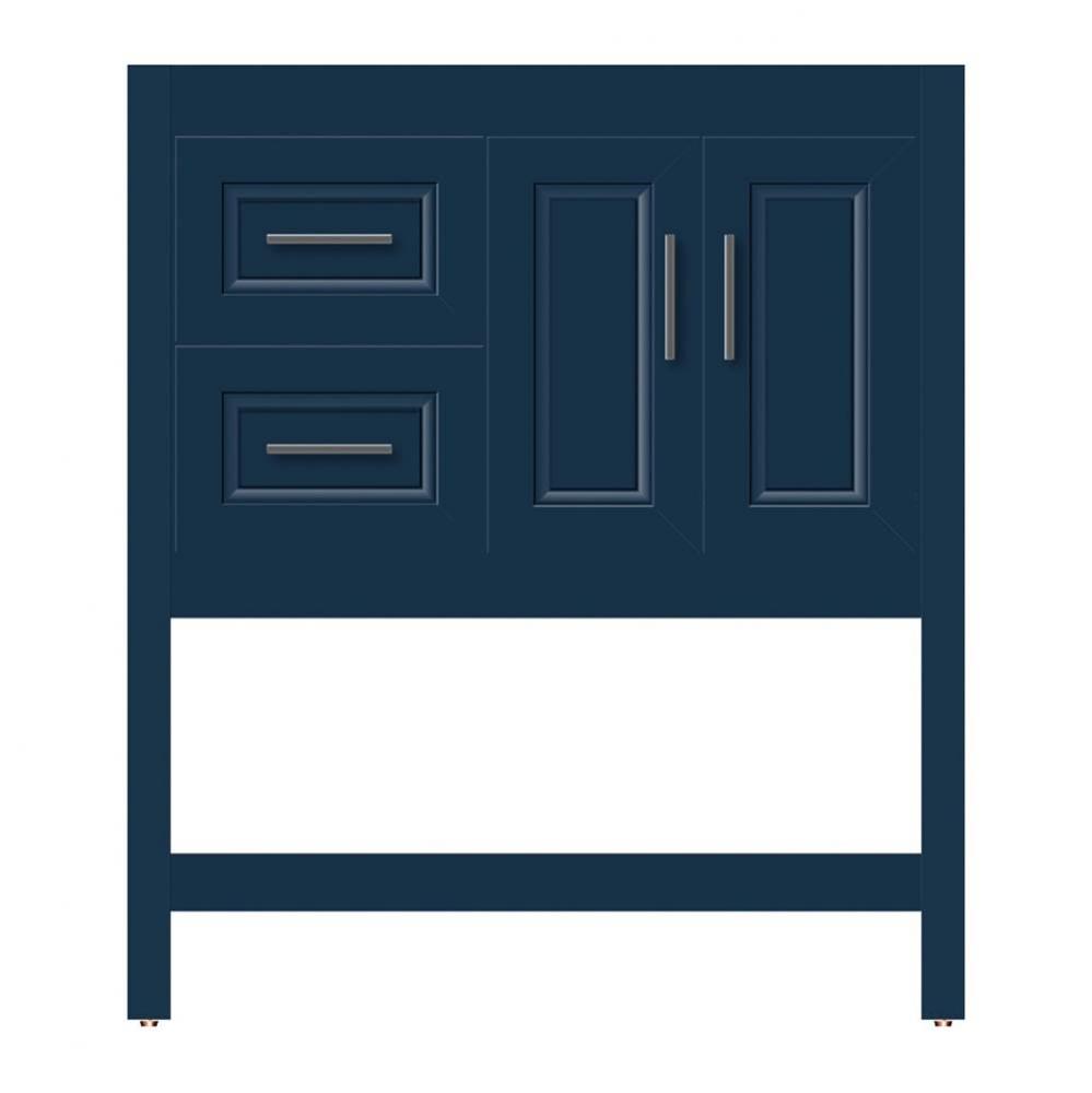 30 X 18.5 X 34.5 Alki Spa Vanity Ogee Miter Lapis Night Lh