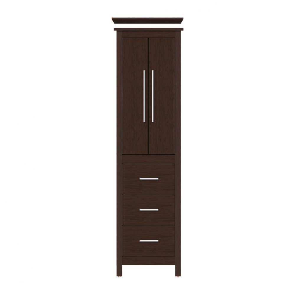 19.5 X 21 X 70 Belltown Linen Tiered Miter Choc Cherry