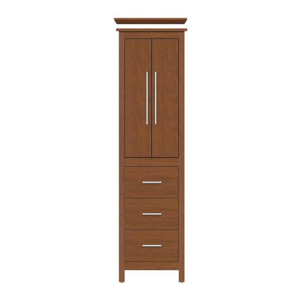 19.5 X 18.5 X 70 Belltown Linen Tiered Miter Cinn Cherry
