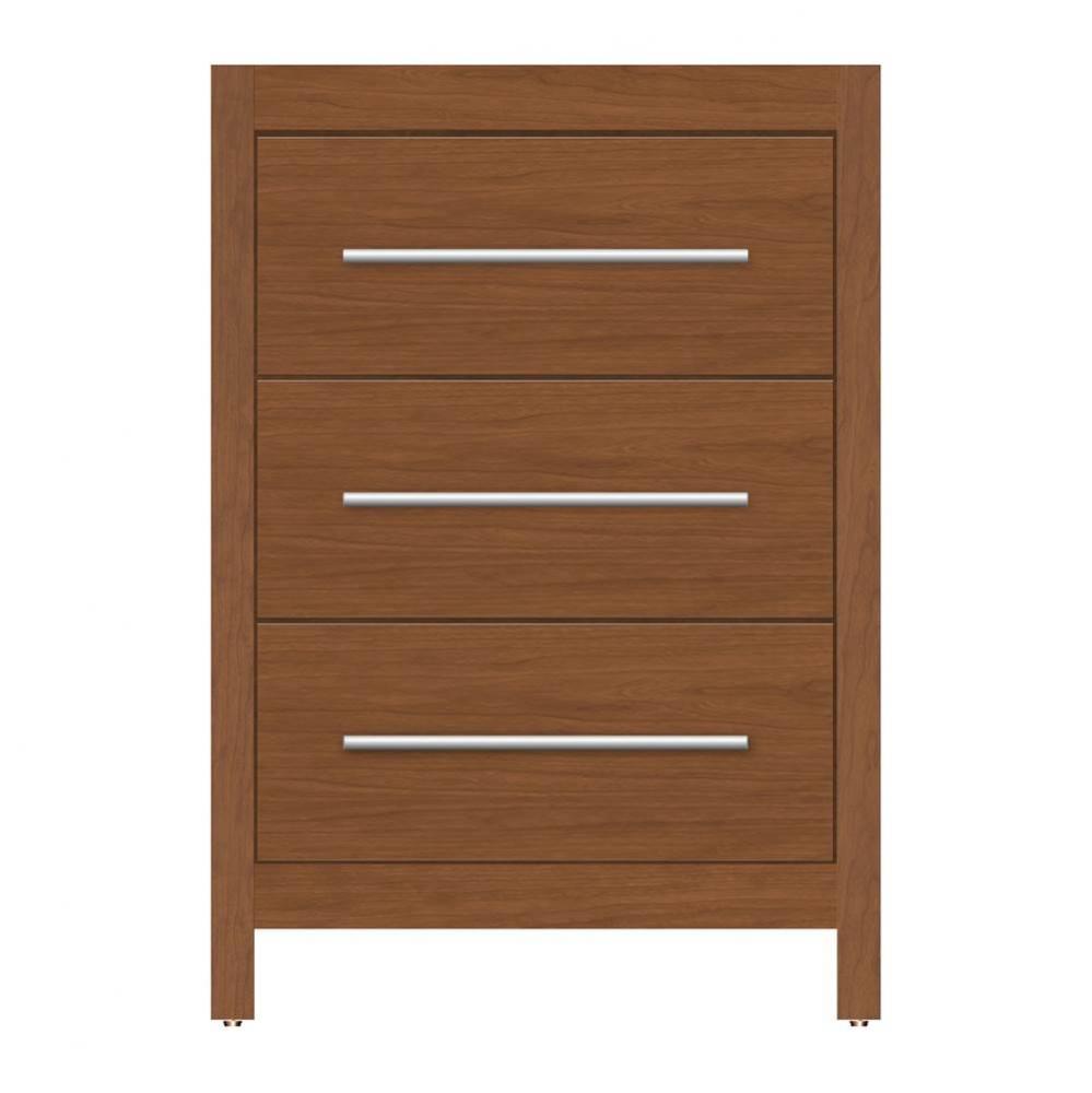 24 X 21 X 34.5 Belltown Vanity Tiered Miter Cinn Cherry 3 Drw