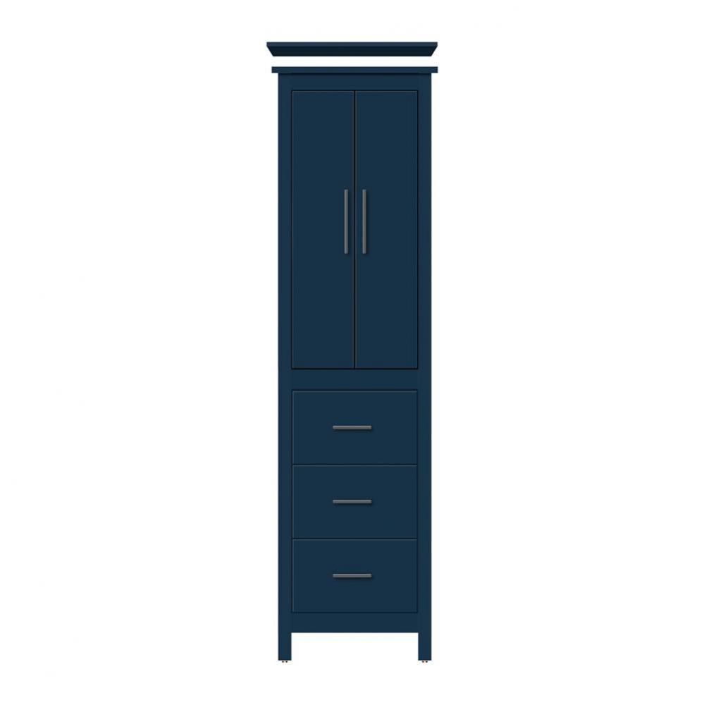 19.5 X 21 X 70 Belltown Linen Tiered Miter Lapis Night