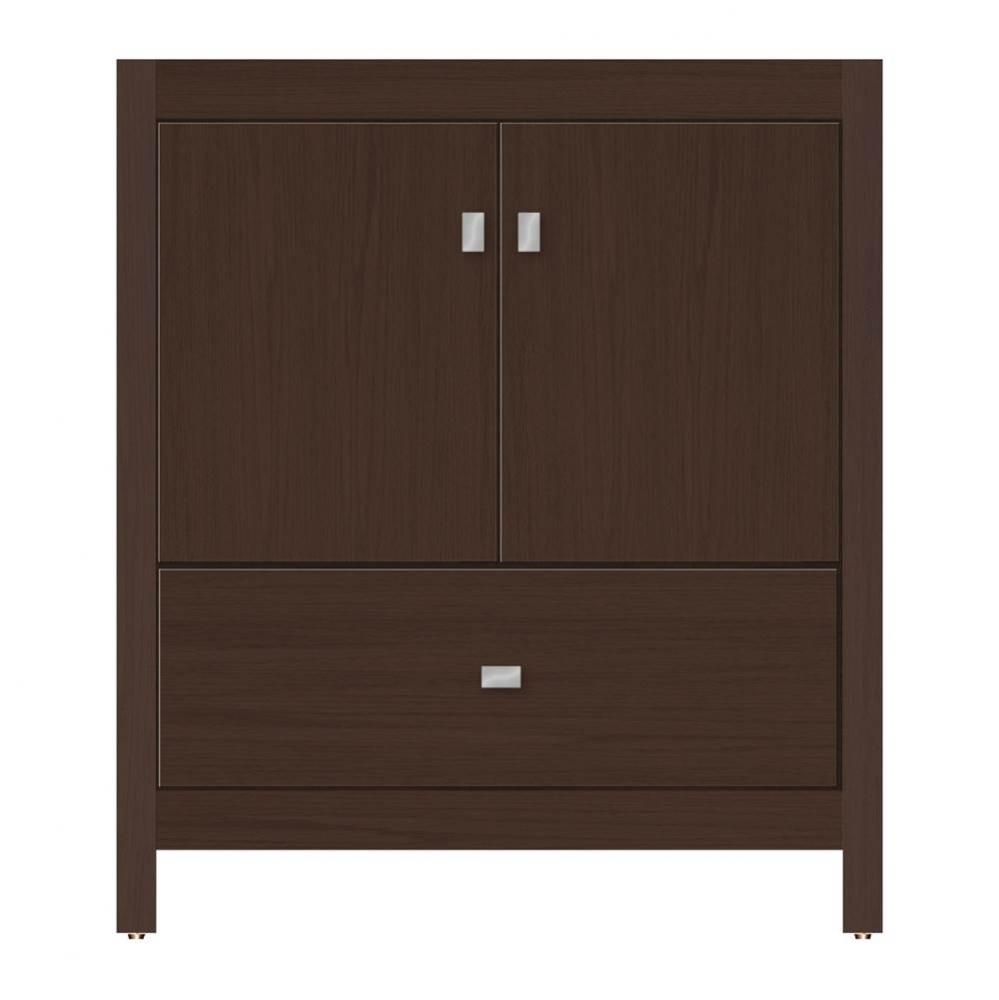 30 X 21 X 34.5 Alki Essence Vanity Tiered Miter Choc Oak Std