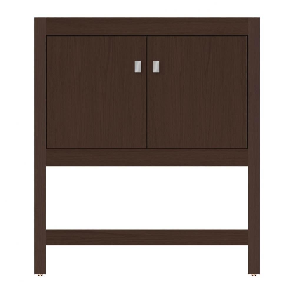 30 X 21 X 34.5 Alki Spa Vanity Tiered Miter Choc Oak Std