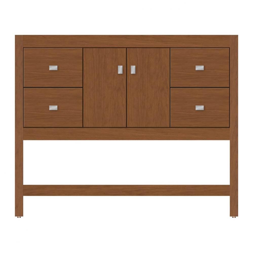 42 X 18.5 X 34.5 Alki Spa Vanity Tiered Miter Cinn Cherry Sb
