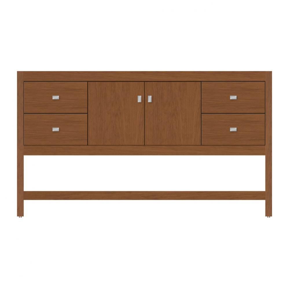 60 X 21 X 34.5 Alki Spa Vanity Tiered Miter Cinn Cherry Sb