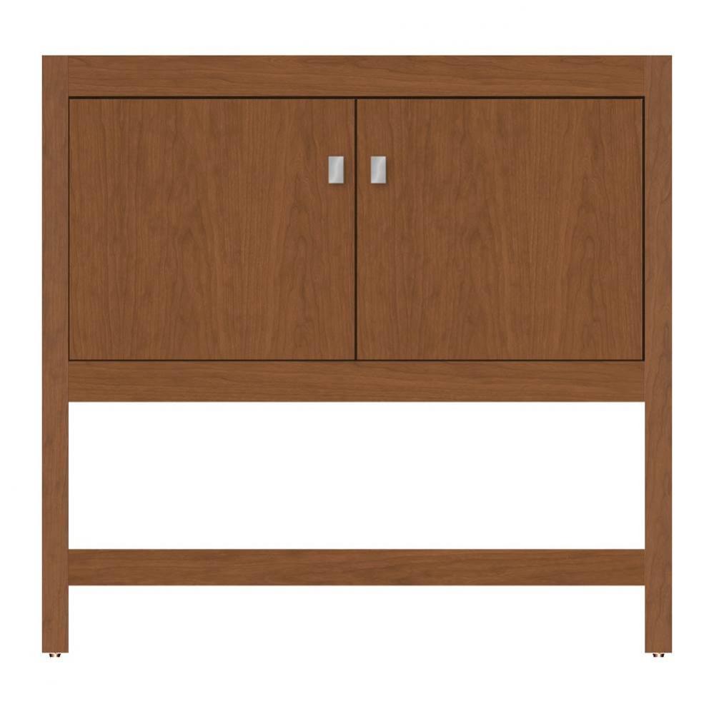 36 X 18.5 X 34.5 Alki Spa Vanity Tiered Miter Cinn Cherry Std