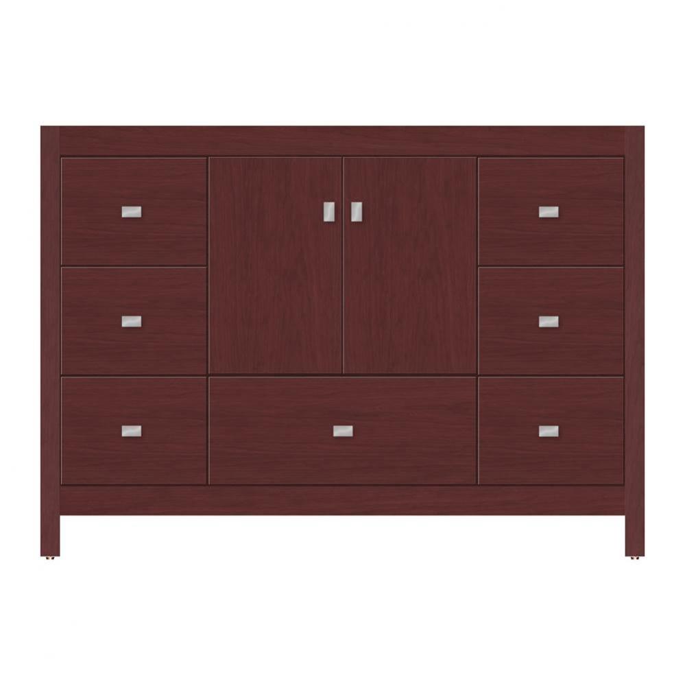 48 X 21 X 34.5 Alki Essence Vanity Tiered Miter Dk Cherry Sb