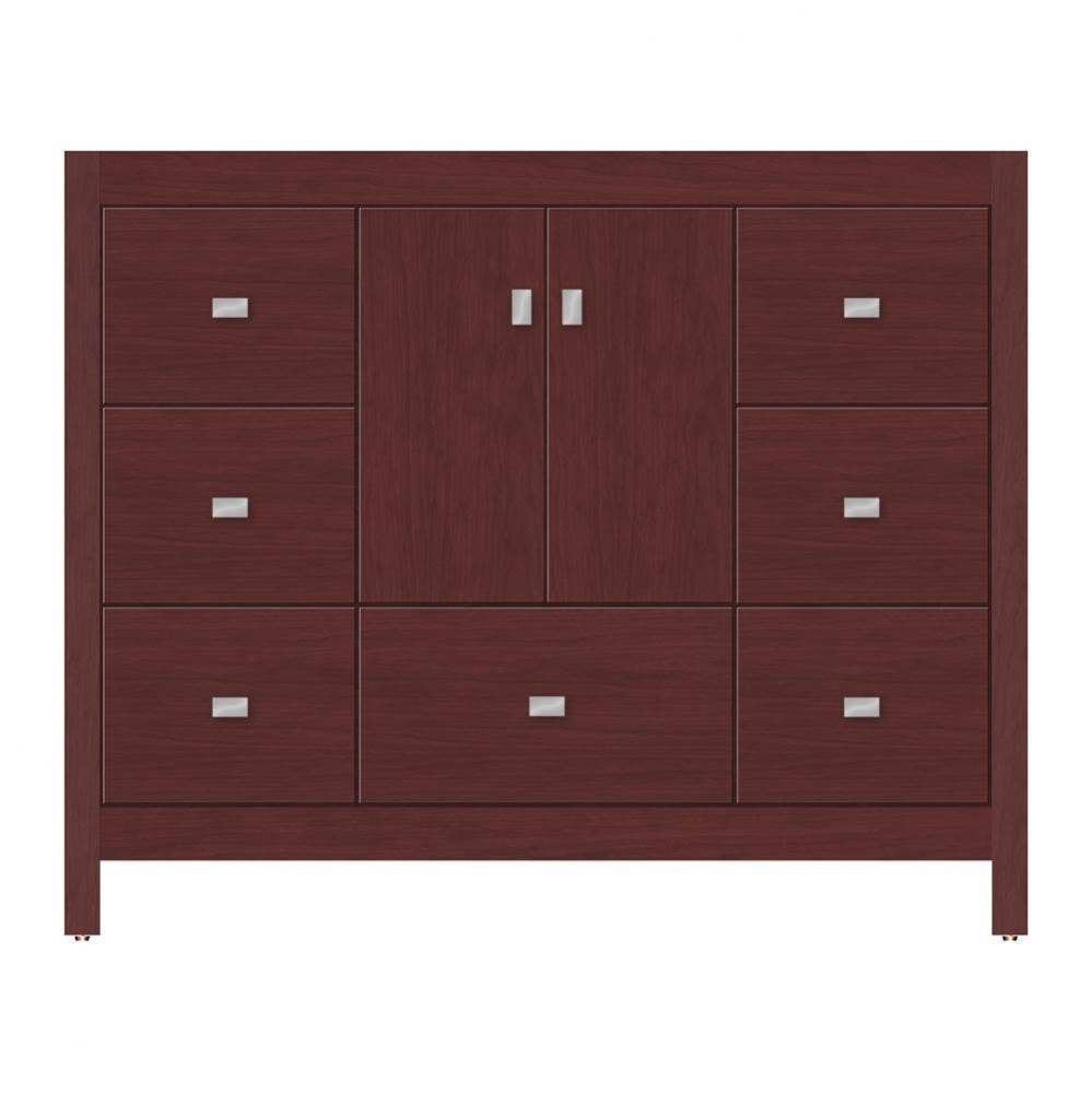 42 X 21 X 34.5 Alki Essence Vanity Tiered Miter Dk Cherry Sb