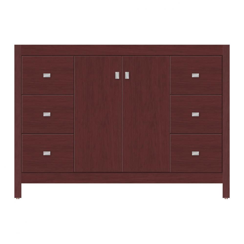 48 X 21 X 34.5 Alki View Vanity Tiered Miter Dk Cherry Sb