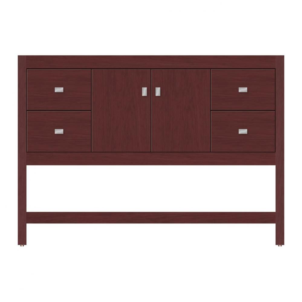 48 X 21 X 34.5 Alki Spa Vanity Tiered Miter Dk Cherry Sb