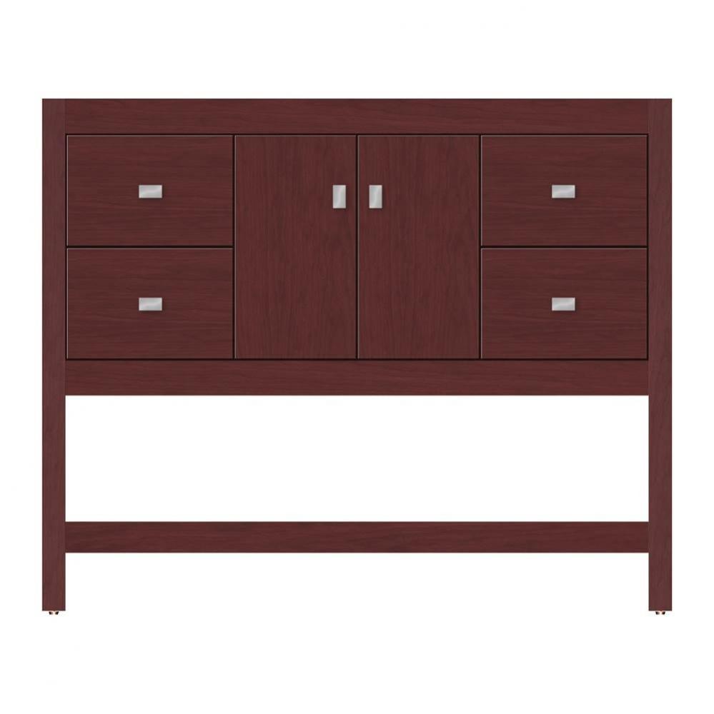 42 X 18.5 X 34.5 Alki Spa Vanity Tiered Miter Dk Cherry Sb